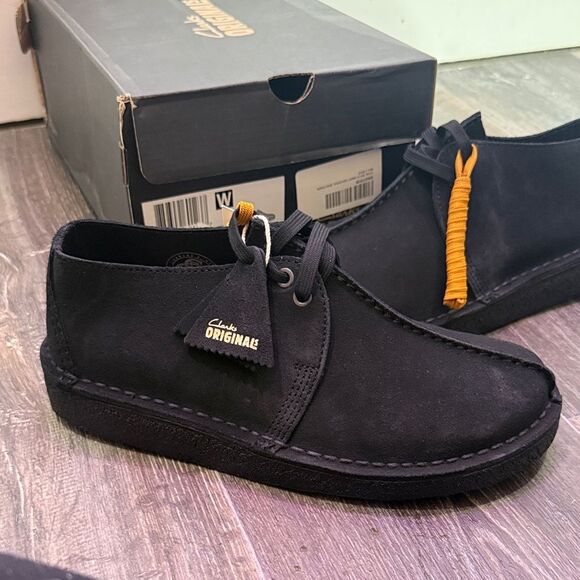 Men\'s Clarks Desert Trek Originals Vintage Suede Black Sz 8 main image 4